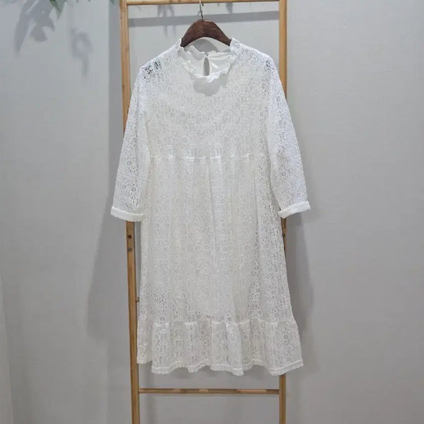 [BUNJANG] White Lace Dress / 화이트 레이스 원피스