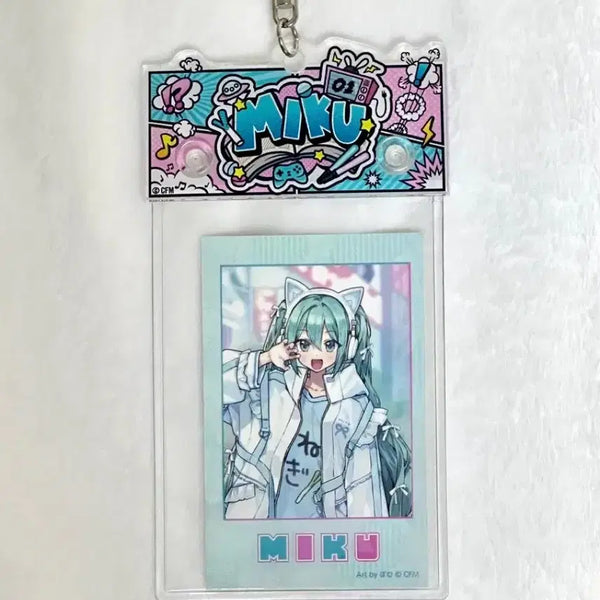 [BUNJANG] Hatsune Miku Photocard Keychain / 하츠네 미쿠 포토카드 열쇠고리 키링