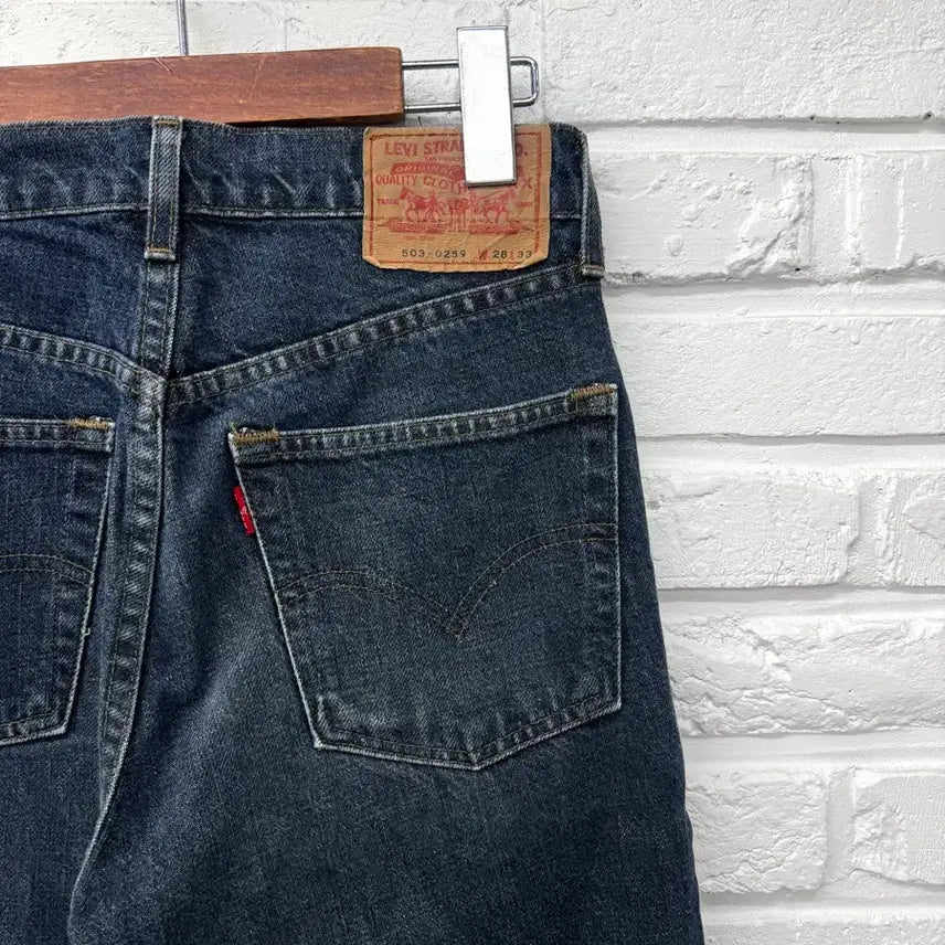 [BUNJANG] Levi's 503 Black Denim Pants / 리바이스503 흑청 데님팬츠
