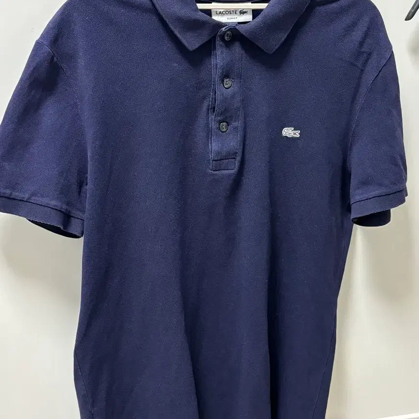 [BUNJANG] Lacoste Navy Collar T-shirt / 라코스테 카라티 네이비