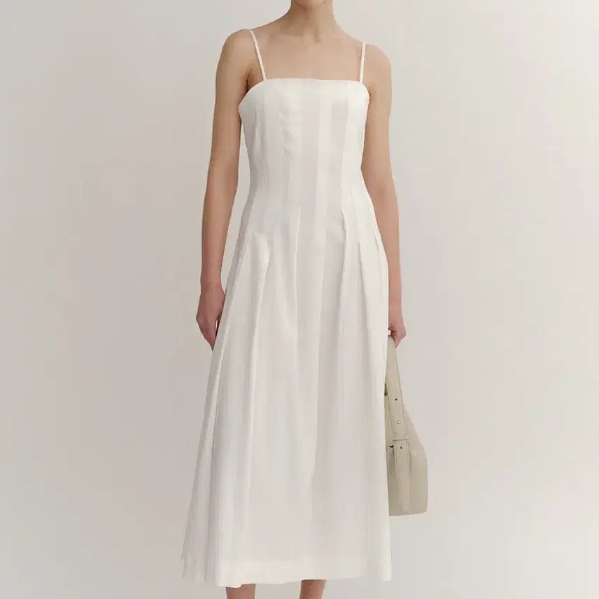 [BUNJANG] Kinder Salmon Varda Long Dress Off-White / 킨더살몬 원피스 새상품