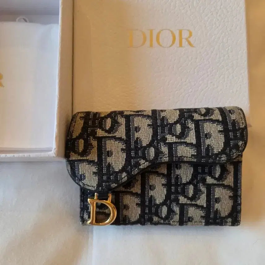 [BUNJANG] Dior Oblique Saddle Card Holder / [정품 / 풀구성] 디올 오블리크 새들 카드지갑