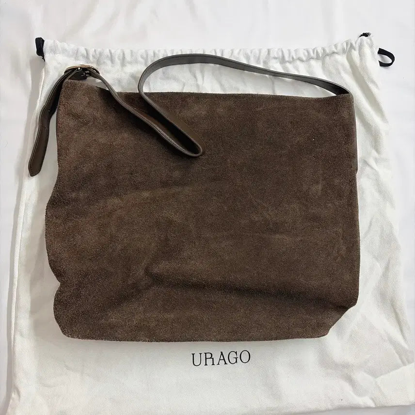 [BUNJANG] URAGO Suede Hobo Bag / 유라고(URAGO) Suede hobo bag