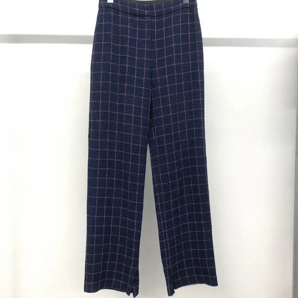 [BUNJANG] TIME Tweed Banding Slit Pants (Size 44-55) / 타임 트위드 밴딩 슬릿 팬츠 44-55