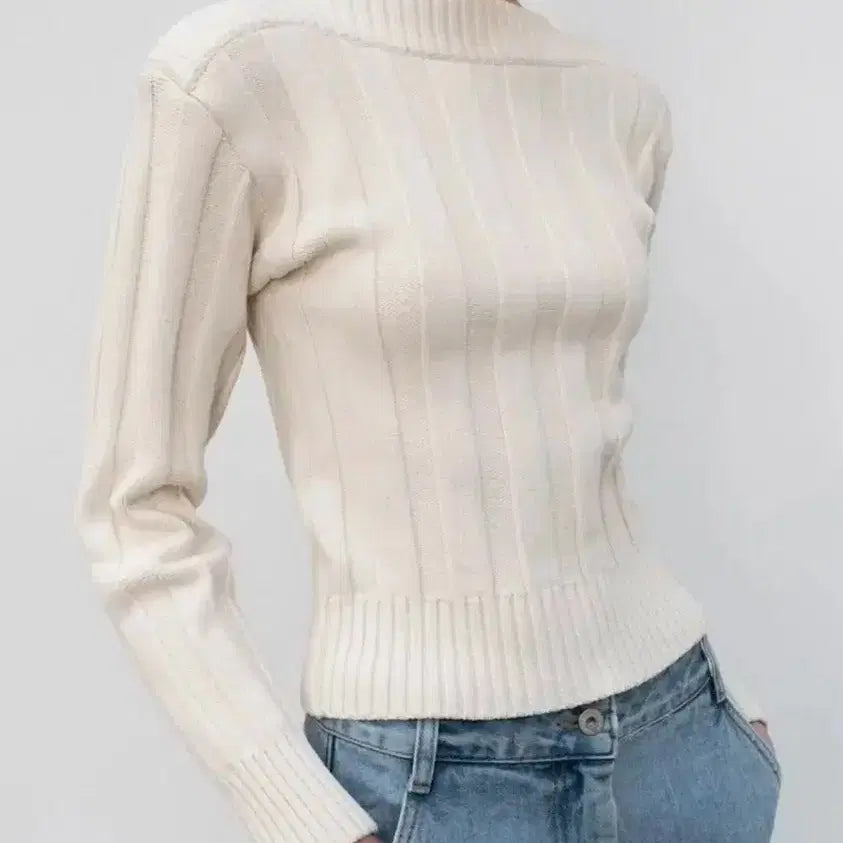 [BUNJANG] Low Classic Boat Neck Knit / 로우클래식 보트넥니트