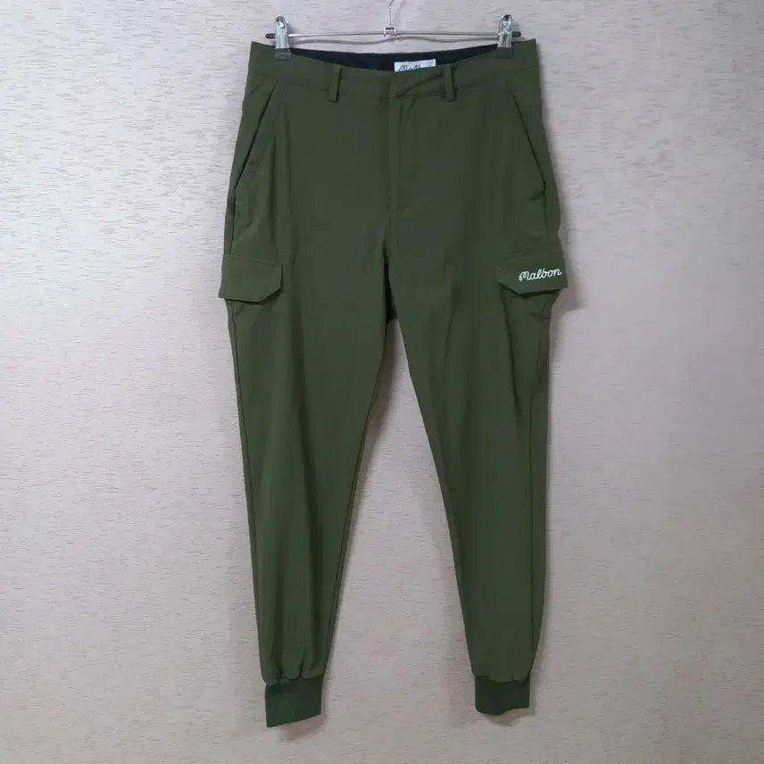 [BUNJANG] Malbon Khaki Ribbed Pants / B8-30/말본 카키 시보리팬츠 봄가을 남성