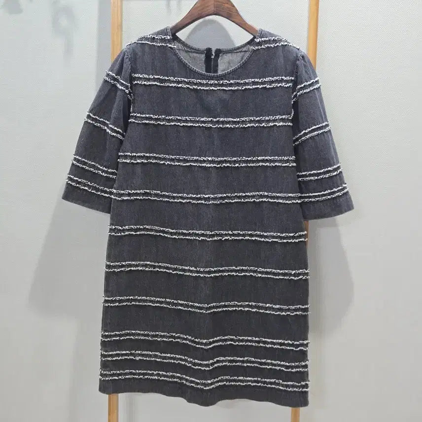 [BUNJANG] Black Denim Relaxed Fit Dress / 흑청 루즈핏 원피스