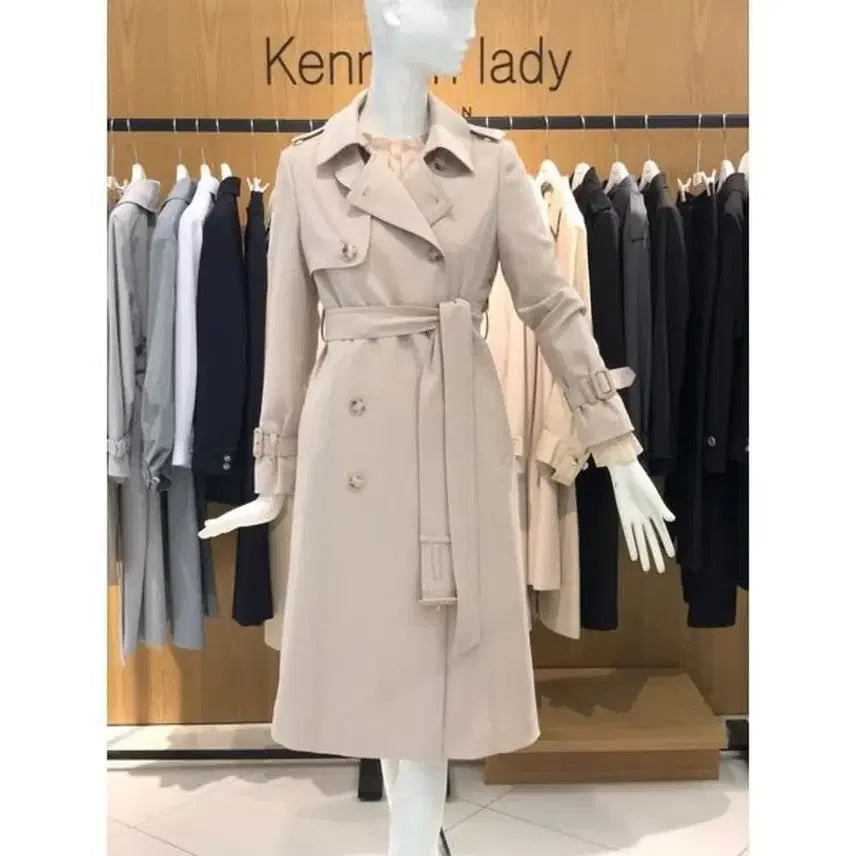 [BUNJANG] Kenneth Lady Soft Slim Trench Coat Size 66 / [케네스레이디/66] 소프트 슬림 트렌치코트