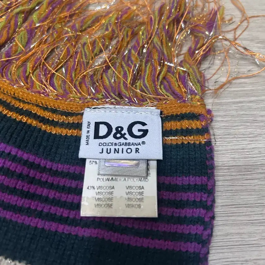 [BUNJANG] Dolce & Gabbana Striped Wool Blend Scarf / 돌체앤가바나 머플러