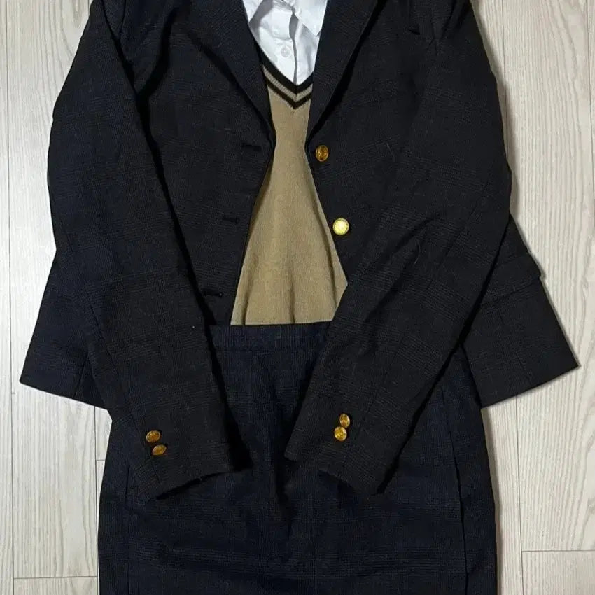 [BUNJANG] Women's School Uniform Jacket Skirt Set / 여자교복 자켓 스커트