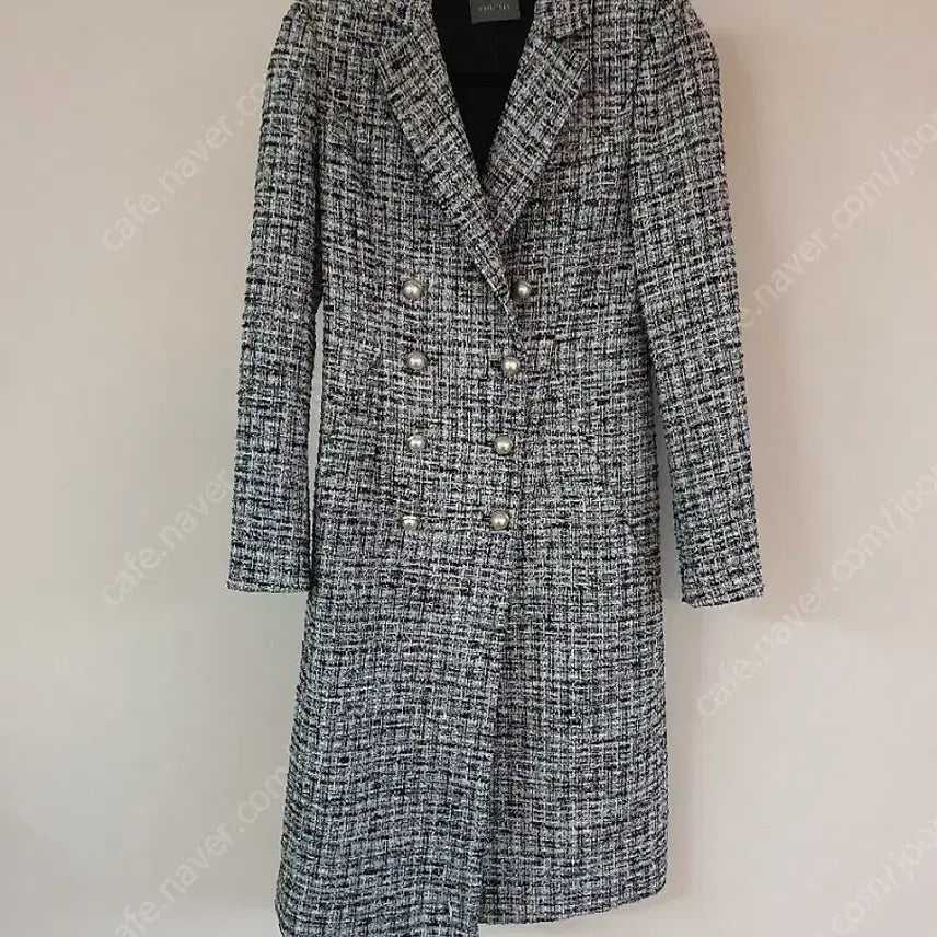 [BUNJANG] Leticia Erica Tweed Long Coat / 레티첼라 에리카 트위드 코트