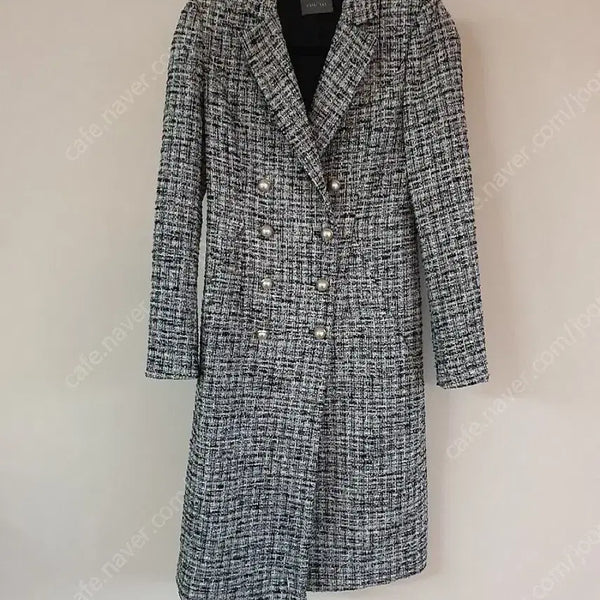 [BUNJANG] Leticia Erica Tweed Long Coat / 레티첼라 에리카 트위드 코트