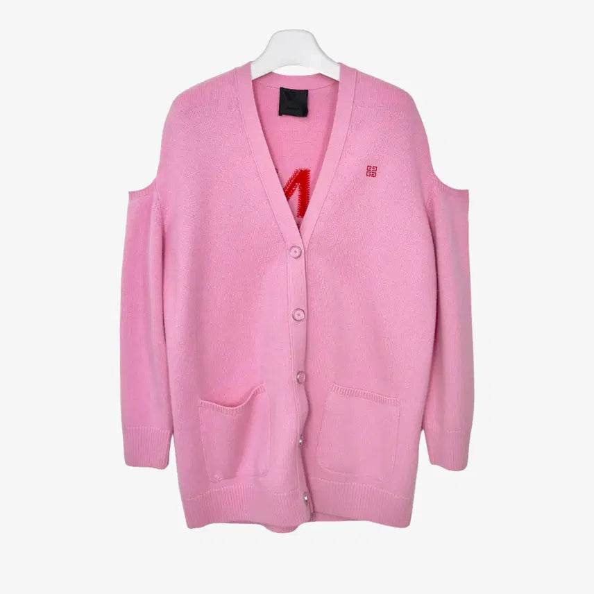 [BUNJANG] Givenchy Cut-Out Cardigan Pink M / [M] 지방시 컷 아웃 가디건 핑크 FTTPJ4IQ
