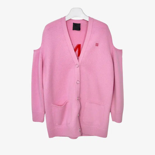 [BUNJANG] Givenchy Cut-Out Cardigan Pink M / [M] 지방시 컷 아웃 가디건 핑크 FTTPJ4IQ