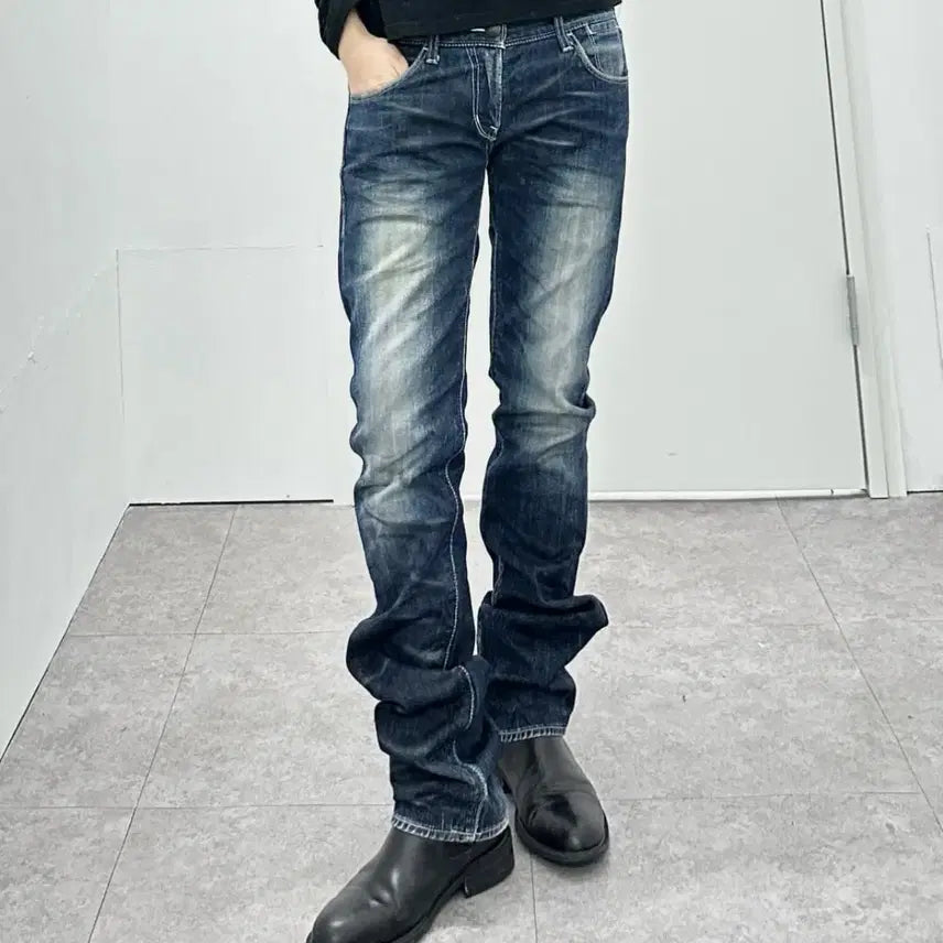 [BUNJANG] Murder License Black Fade Lines Denim Jeans / Murder License black fade lines denim