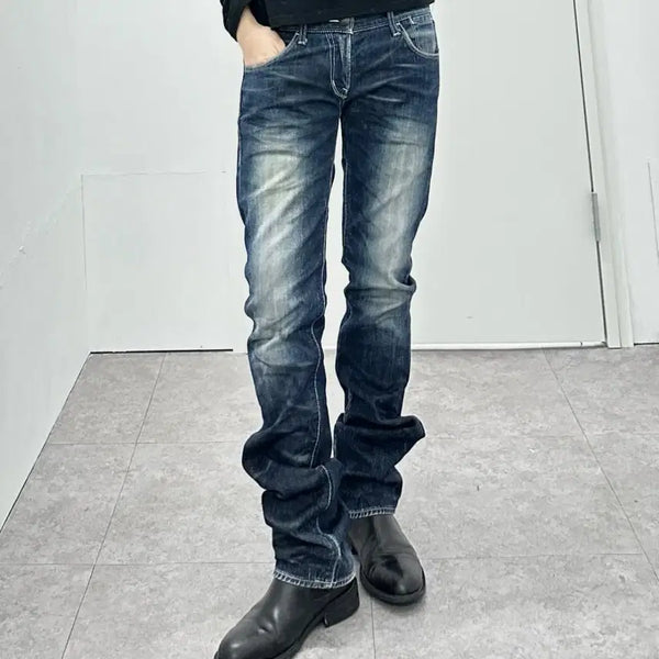 [BUNJANG] Murder License Black Fade Lines Denim Jeans / Murder License black fade lines denim