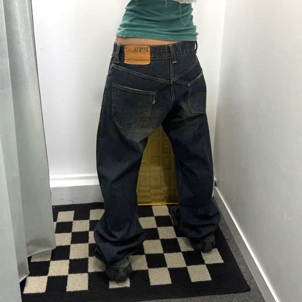 [BUNJANG] Edwin Dark Wash Denim Pants / 에드윈 진청 워싱 데님팬츠