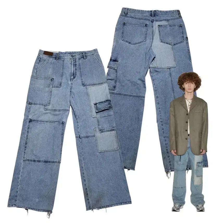 [BUNJANG] Andersson Bell Patchwork Denim Jeans / Andersson Bell patchword Denim