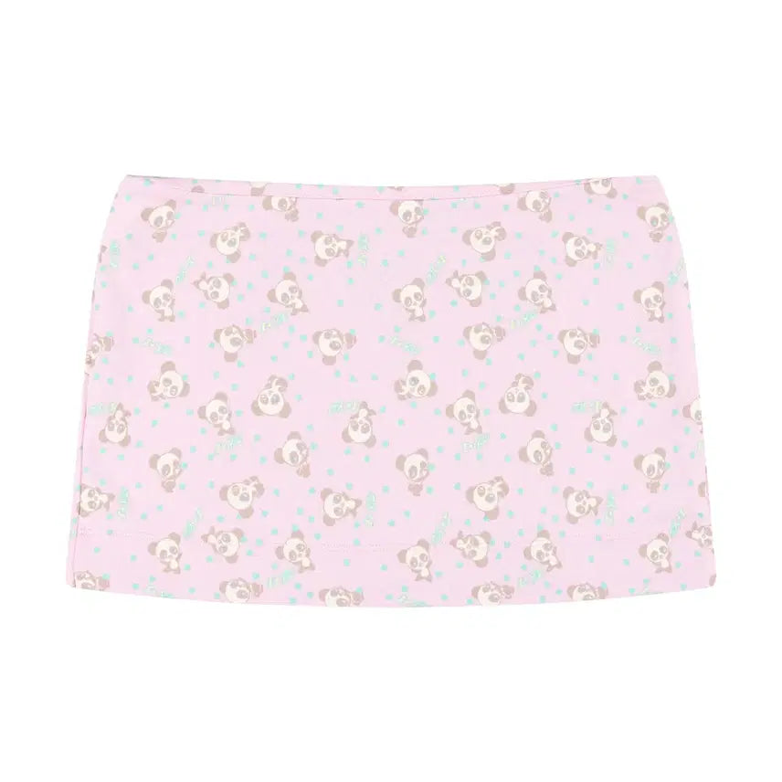 [BUNJANG] Ashley Williams 26ss Pink Panda Mini Skirt / (새상품) 애슐리 윌리엄스 26ss 핑크 판다 미니 스커트