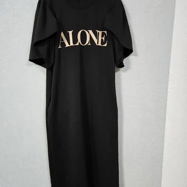 [BUNJANG] Puff Sleeve Jersey Long Dress / 퍼프소매 저지 반팔원피스 66~77
