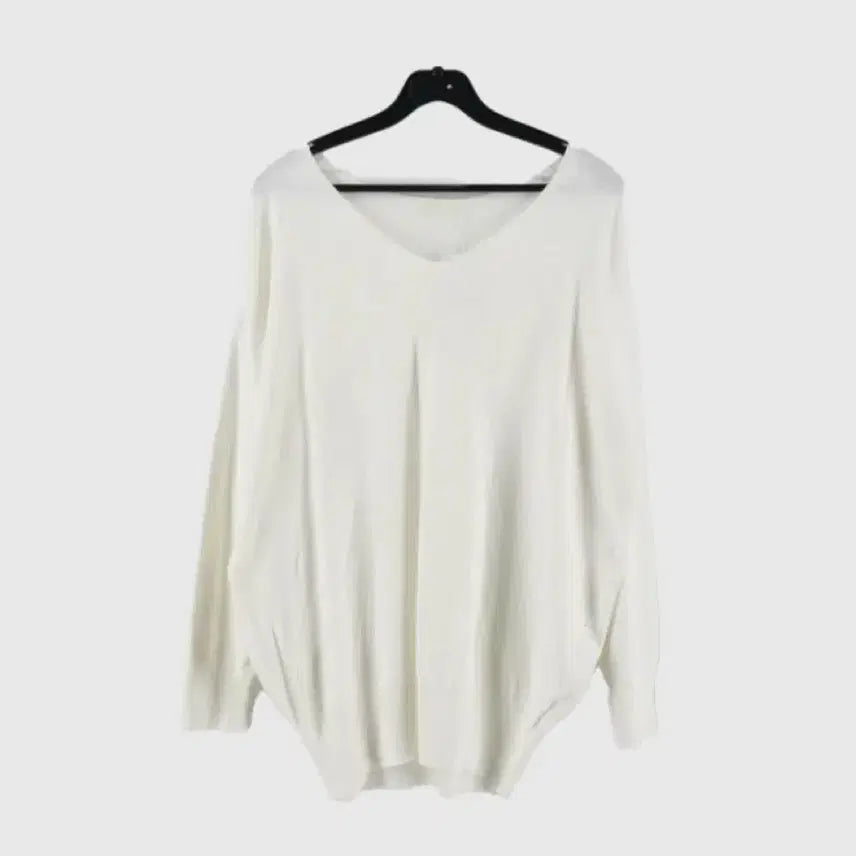 [BUNJANG] GU Off-White V-Neck Knit / (새상품) GU 오프화이트 브이넥 니트