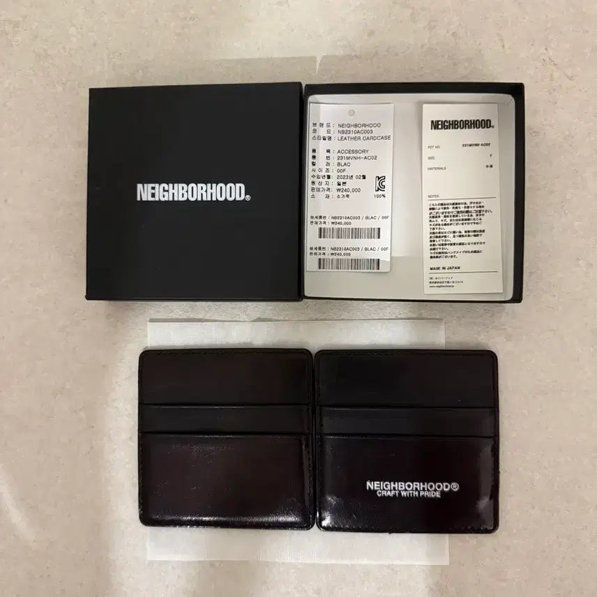 [BUNJANG] Neighborhood Cowhide Cardholder / 네이버 후드 카드지갑