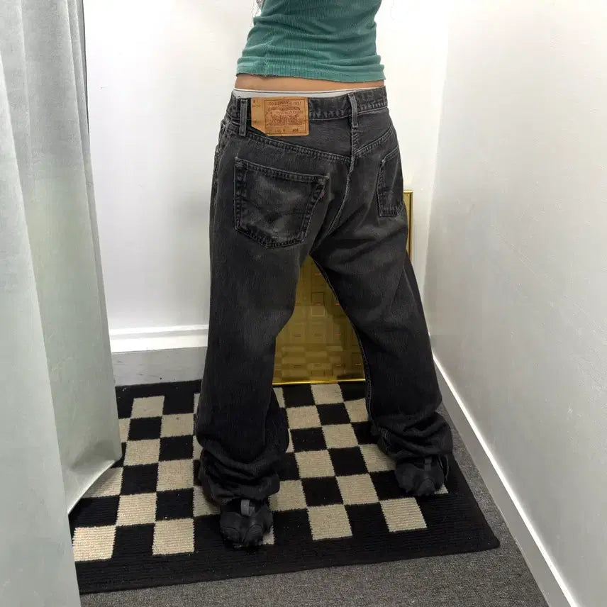 [BUNJANG] Levi's 501 Black Denim Pants / 리바이스501 흑청 데님팬츠