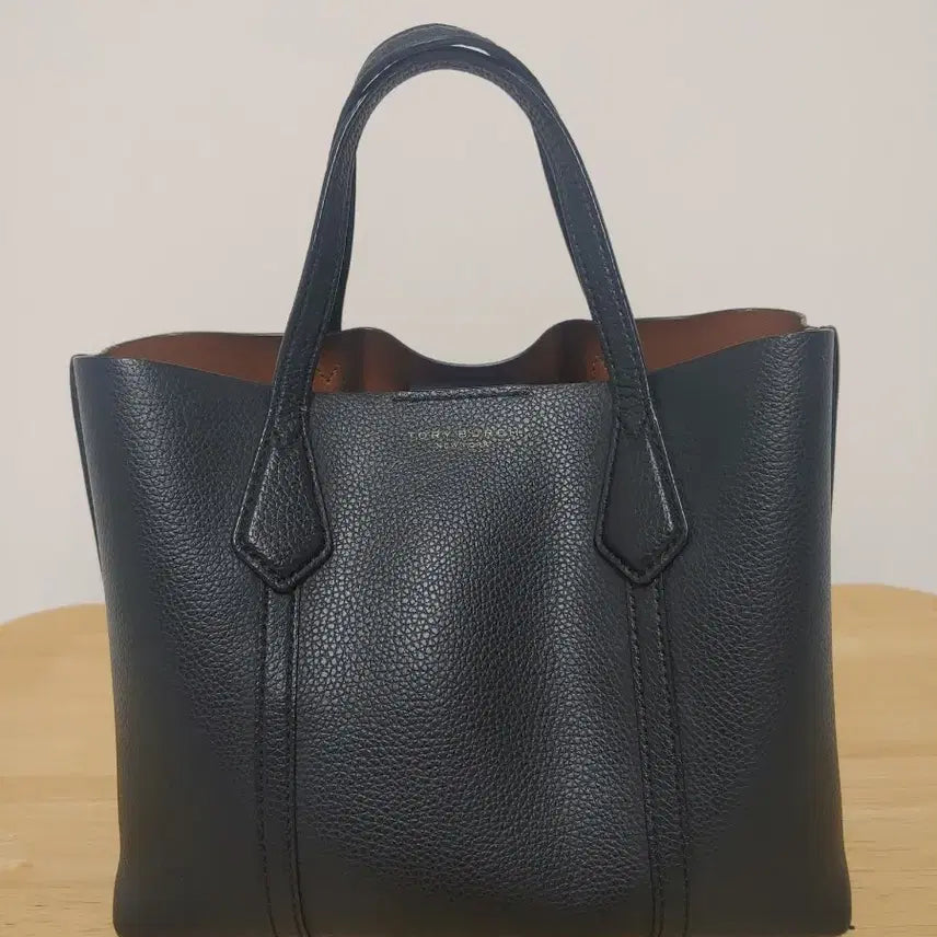 [BUNJANG] Tory Burch Black Leather Tote Bag / 토리버치 블랙 토트백