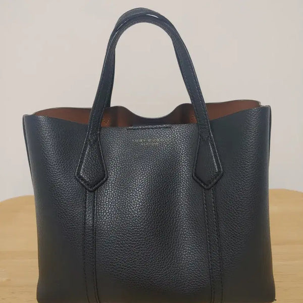 [BUNJANG] Tory Burch Black Leather Tote Bag / 토리버치 블랙 토트백