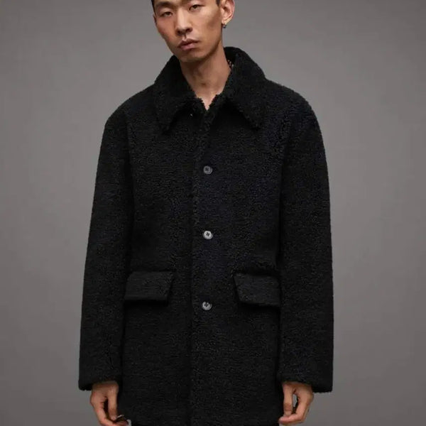 [BUNJANG] All Saints Black Albian Coat S / 올세인츠 블랙 알비안 코트 S