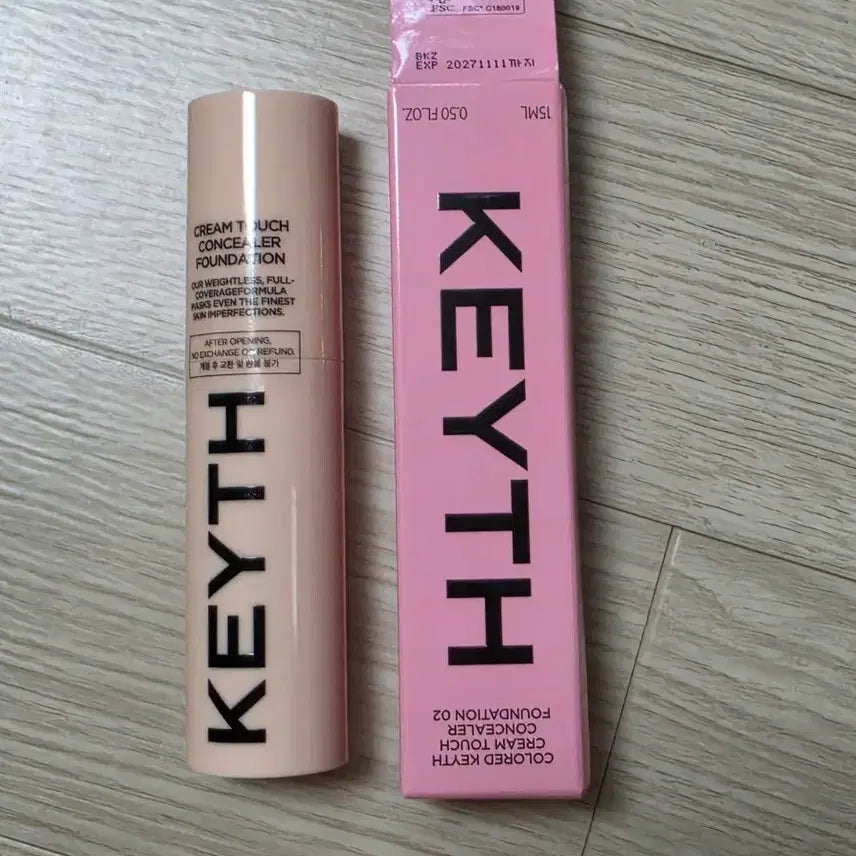 [BUNJANG] KEYTH Colored Cream Touch Concealer Foundation 02 / 새상품 키스 KEYTH 컬러드 크림 터치 컨실러 파운데이션 02