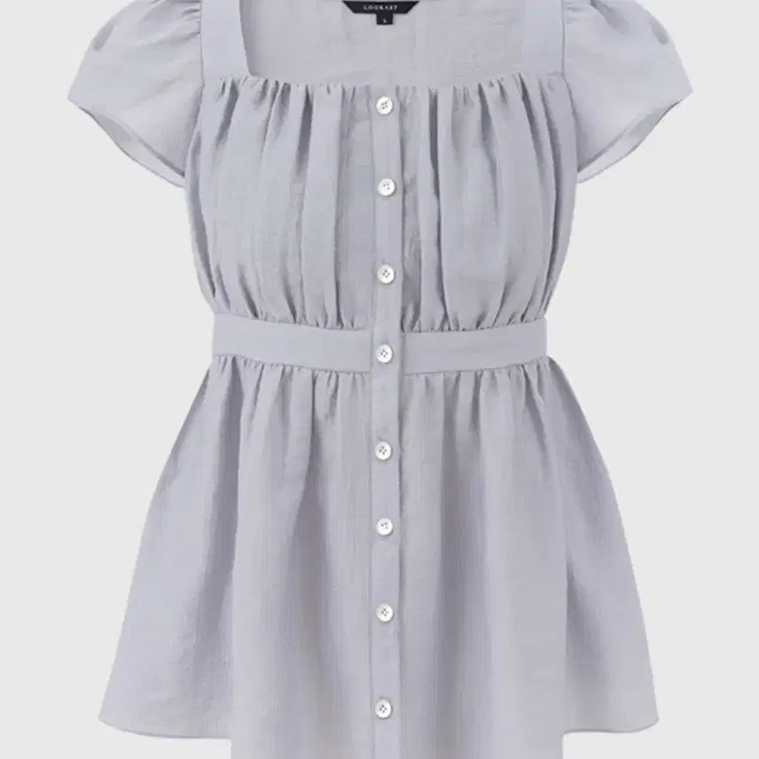 [BUNJANG] Lookast Emilia Shirring Blouse (Blue) / 룩캐스트 에밀리아 셔링 블라우스 (blue)