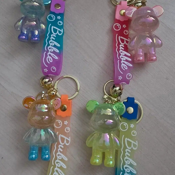 [BUNJANG] Bearbrick Keychain Bubble Design Set / 베어브릭 키링 4종 """Bubble""" 새상품 (개당단가)
