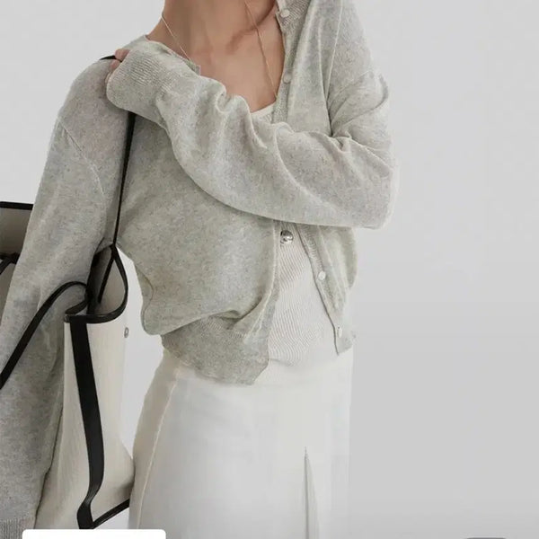 [BUNJANG] Autumn Mer Summer Cardigan Ivory / 어텀 메르 썸머 가디건 아이보리