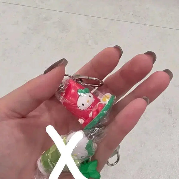 [BUNJANG] Olive Young x Sanrio Hello Kitty Random Figure Keychain / 올리브영X산리오 헬로키티 랜덤 피규어 키링