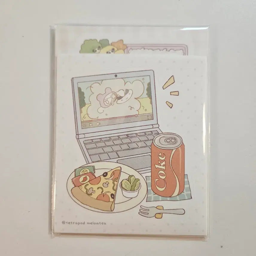 [BUNJANG] Tetrapod Melon Tea Stickers / 모조지)테트라포트 냠냠