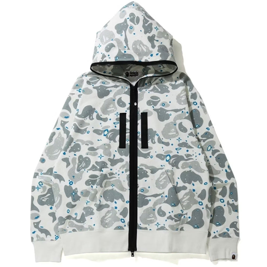 [BUNJANG] BAPE White Space Camo Full Zip Hoodie / [L] 베이프 화이트 스페이스 카모 후드집업