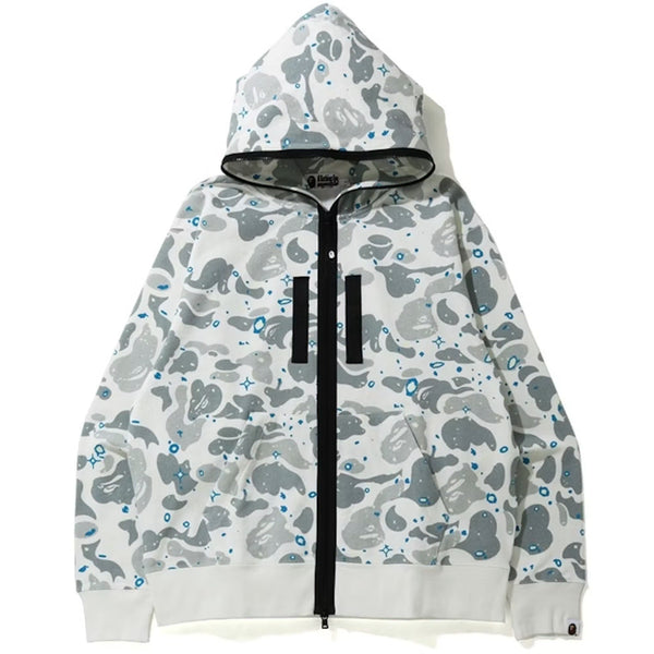 [BUNJANG] BAPE White Space Camo Full Zip Hoodie / [L] 베이프 화이트 스페이스 카모 후드집업