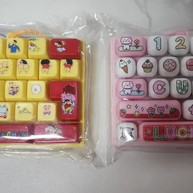 [BUNJANG] Crayon Shin-chan & Kitty Cat Keycap Set / 짱구 키캡 / 키티 고양이 키캡