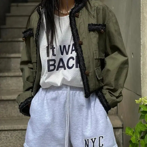 [BUNJANG] Stand Alone Khaki Cropped Jacket Small / 스탠드얼론 카키 크롭자켓 스몰