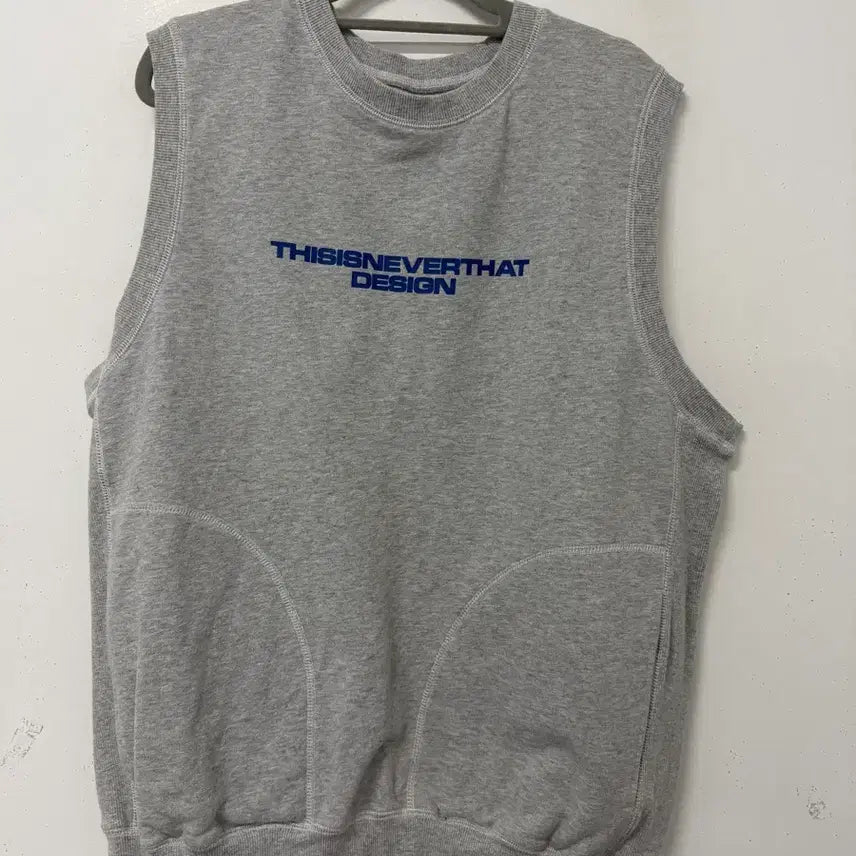 [BUNJANG] Thisisneverthat Sleeveless Sweatshirt Vest Size M / (무배) 디네댓 민소매 맨투맨 조끼 m사이즈 운포1만팜