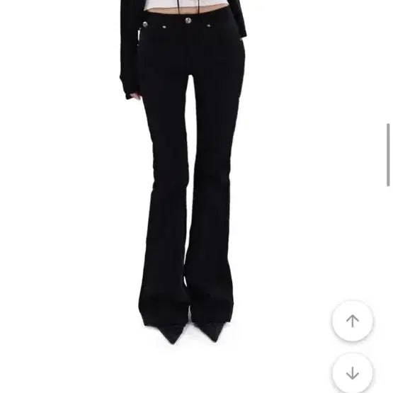 [BUNJANG] Ablie Black Bootcut Pants / 에이블리 블랙 부츠컷 팬츠