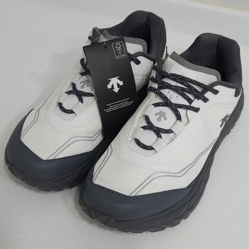 [BUNJANG] Descente Terrain D Sneakers (White/Grey) / 새상품 250 ) 데상트 터레인디 스니커즈