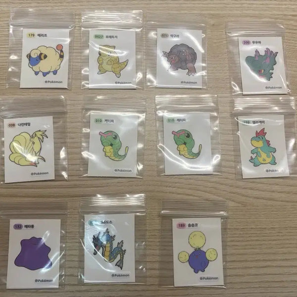 [BUNJANG] Pokemon Bread Stickers Bundle Set / 포켓몬빵 띠부띠부씰 일괄