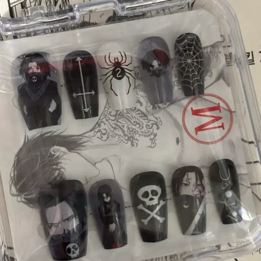 [BUNJANG] Hunter x Hunter Feitan Nail Tips (M Size) / 애니 네일팁 // 헌터X헌터 페이탄 네일팁