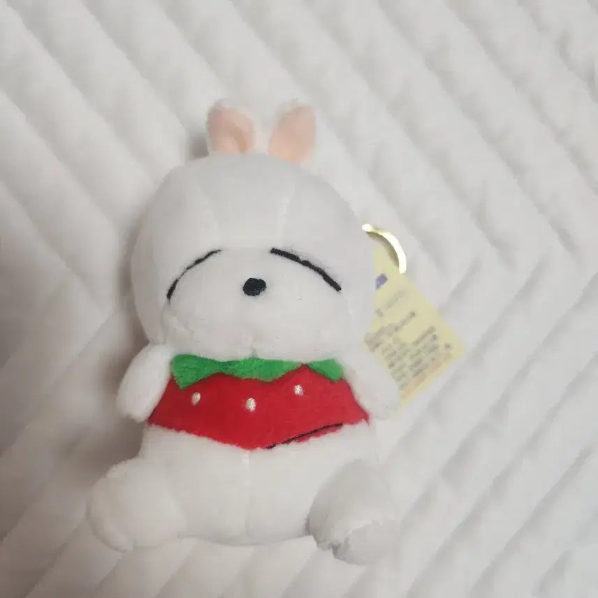 [BUNJANG] Marshmallow Strawberry Plush Charm / 9월 2일까지 5000원 -> 4000원 밖에 들고 나간적 xx : 마시마로 딸기 인형 키링 판매해용