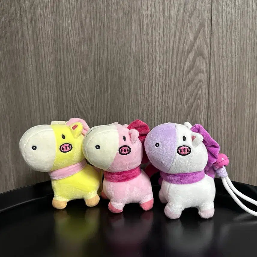 [BUNJANG] Horse Plush Charm Keychain Set / (3개일괄) 말 인형 포니 방울 인형 키링 세트
