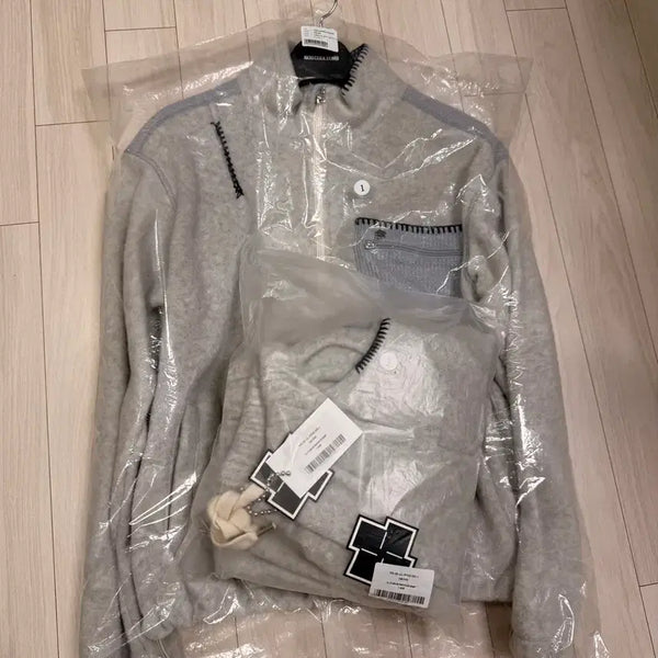 [BUNJANG] Noculus Fleece Jacket Pants Setup - Grey / [1] 노쿨러스 플리스 자켓 팬츠 셋업 - 그레이