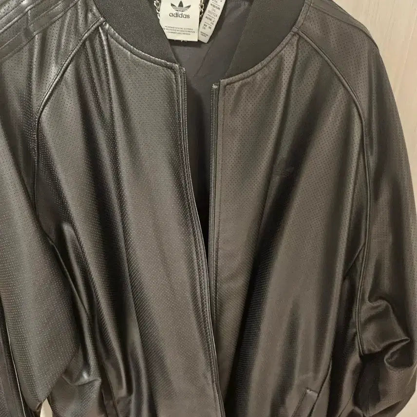 [BUNJANG] Adidas SST Leather Jacket Black 2XL / 아디다스 sst 레더 자켓 블랙 2xl