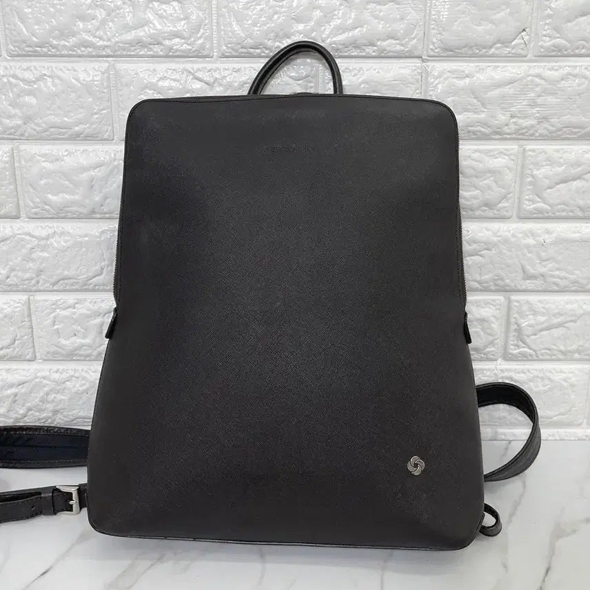 [BUNJANG] Samsonite Jaden Leather Backpack - Brown / [정품] 쌤소나이트 JADEN 브라운 가죽 백팩